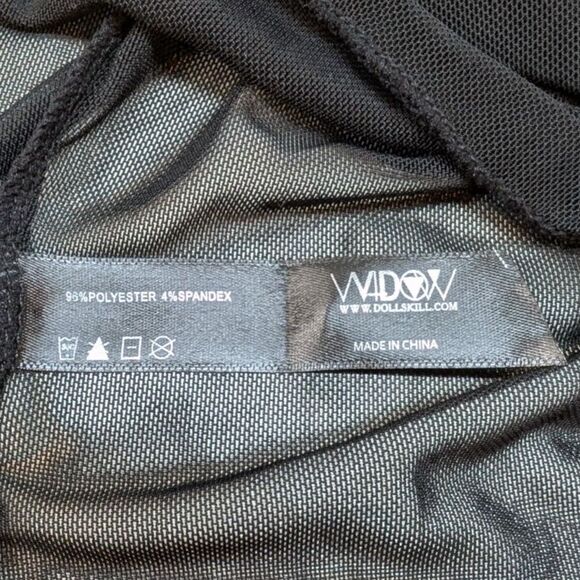 Dolls Kill Widow Reign of Pleasure Mesh Top - Picture 5 of 6